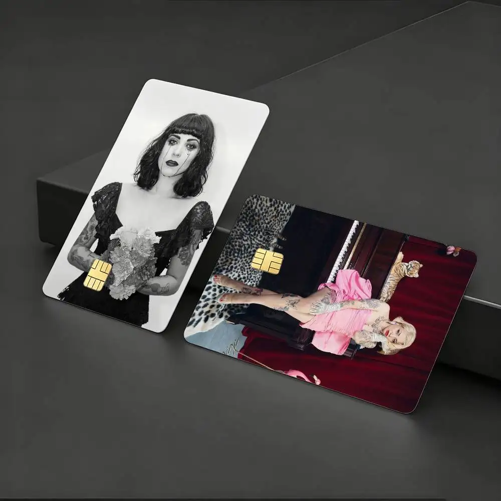 

FEMME FATALE M-Mon L-Laferte HD Waterproof Card Skins Protective Stickers for Credit Bank Game Cards