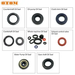 OTOM Motorcycle Engine Oil Seal For DT125 TZM150 TZR125 DT230 TSE250 Water Pump Clutch Arm Crankshaft Seal Kit Parts DT 250cc