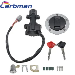 Fuel Gas Cap Seat Lock Keys Ignition Switch kit For Suzuki GSXR 1000 600 750