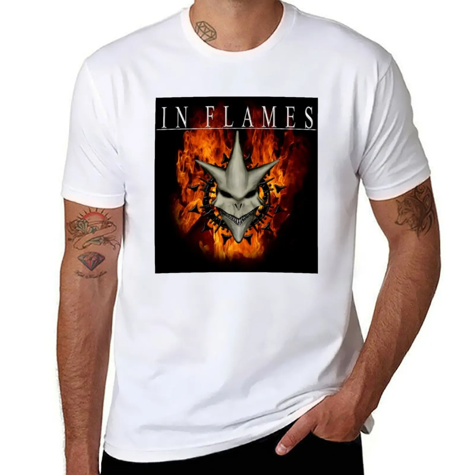 

in flamess T-Shirt man t shirt graphic cotton t shirts man 100% T-Shirt