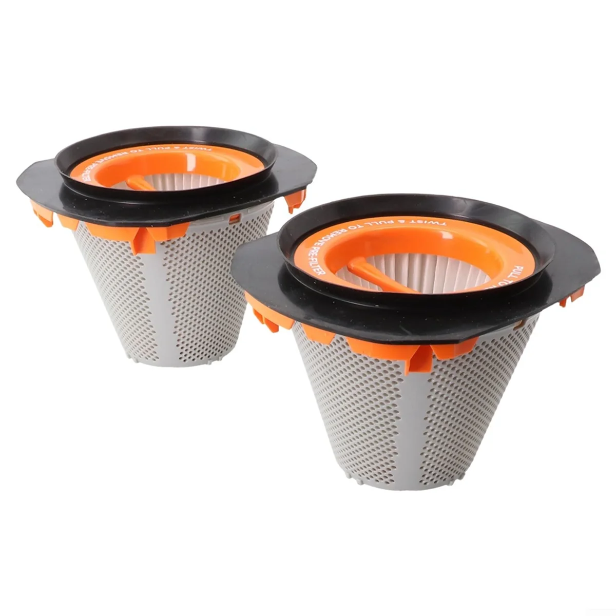 BLACK+DECKER 20V MAX POWERCONNECT ハンドヘルド掃除機モデル BCHV001C1 用 EQAZ フィルター交換品 (2 パック)