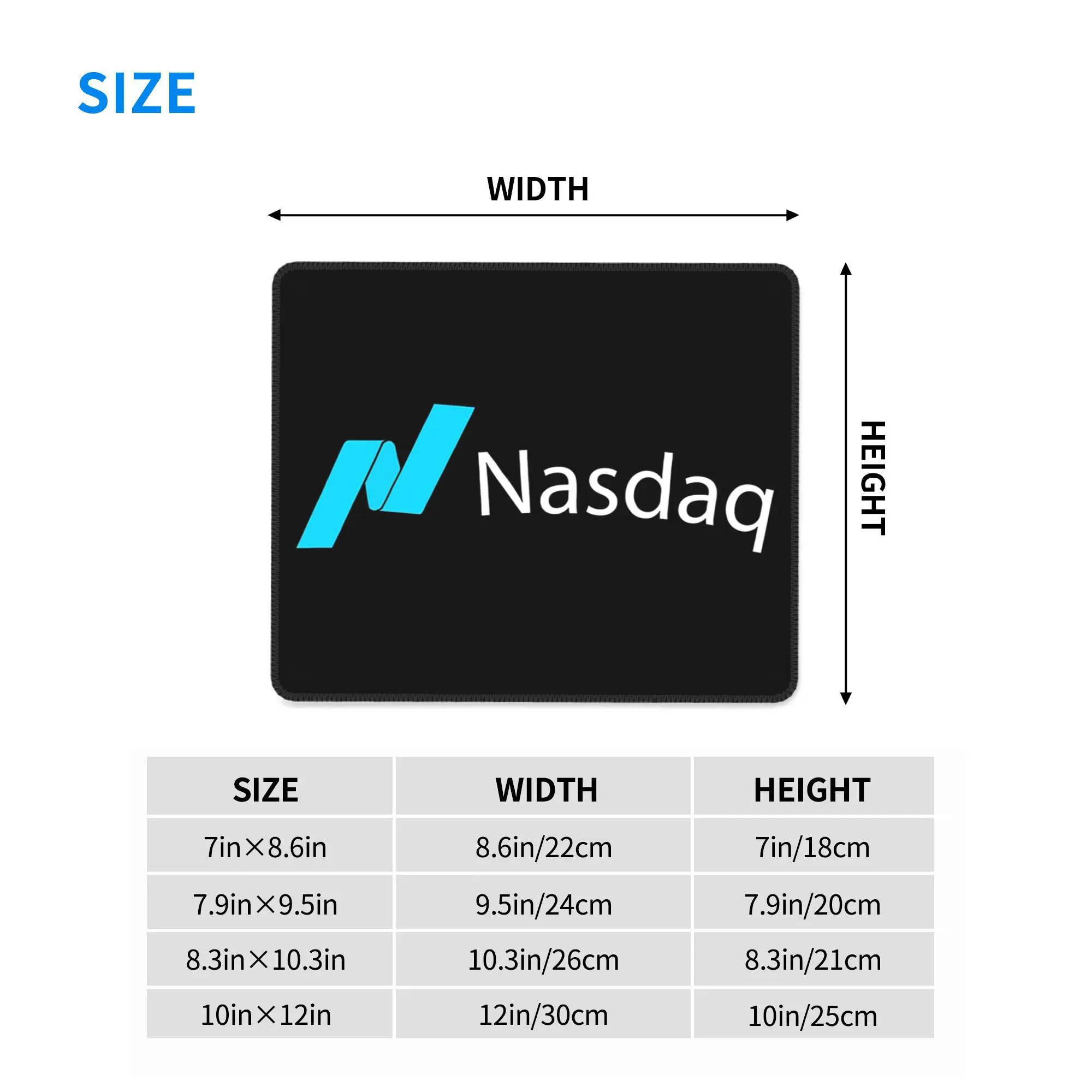 Nasdaq سوق الأسهم ماوس الوسادة الكمبيوتر لوحة المفاتيح ماوس حصيرة ألعاب الكمبيوتر المحمول مكتب حصيرة مكتب الملحقات الجدول الحصير