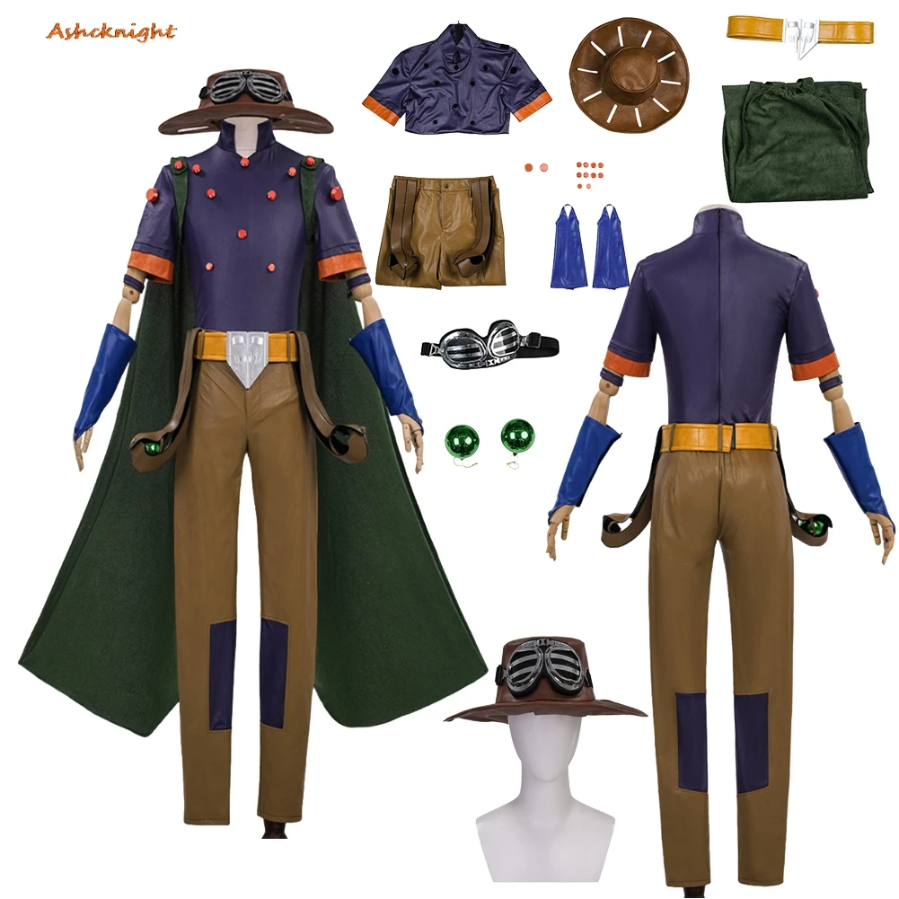 

Костюм для косплея из аниме «Гибридные приключения»: плащ Гайро Зеппелина, наряд для вечеринки, маскировка, ролевая игра, костюм на Хэллоуин, карнавальный наряд, комплект