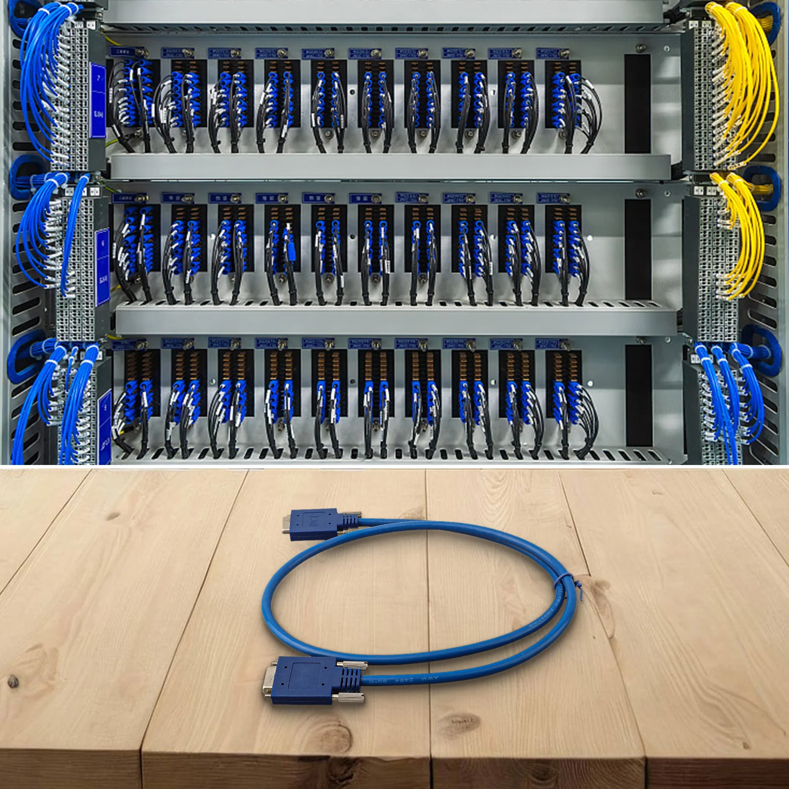 CAB-SS-2626X كابل DTE-DCE من الخلف للتحكم الصناعي المواد البلاستيكية كابل SCSI 26PIN DCE إلى 26PIN DTE الشبكات #3