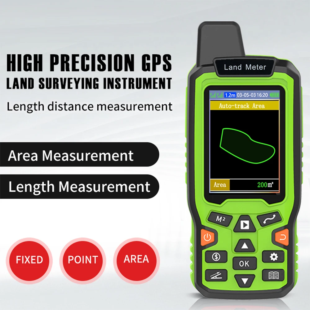 GPS/Plough Land Meter Handheld GPS Area meter Tester Land Measuring Instrument Plough Navigation Land Area Meter