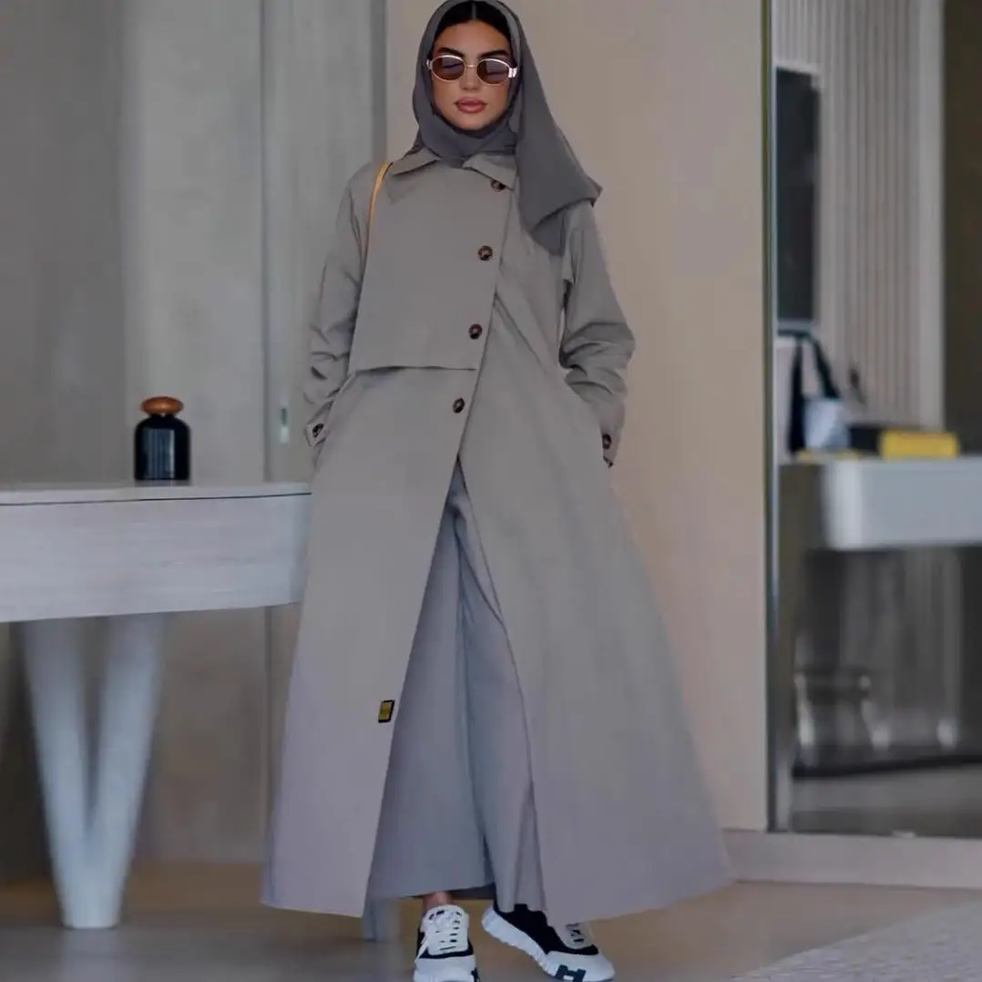 

Ретро-куртка в британском стиле для мотоциклистов, средней длины, простой дизайн, с длинными рукавами, женская ветровка-пальто