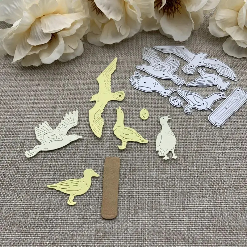 Seagull bird decoration Metal Cutting Dies For DIY Scrapbooking Decorative Embossing Handcraft Die Cutting Template Mold