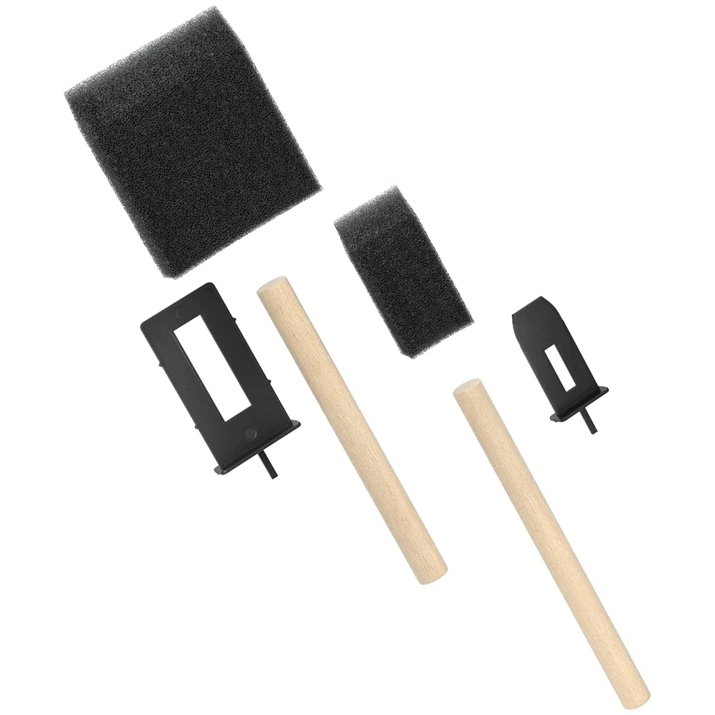 LDHL Foam Paint Brushes, Includes 50 Sponge Brushes, 25 x 1 Inch Brushes and 25 x 2 Inch Brushes, Art Supplies for Painting