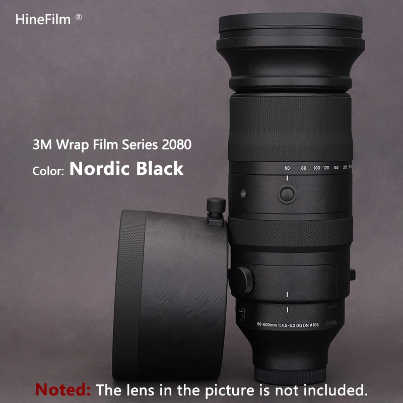 Sigma 60600 for Sony Mount Lens Decal Skin for Sigma 60-600mm F4.5-6.3 DG DN OS Sports Lens Premium Sticker Wrap Cover Film