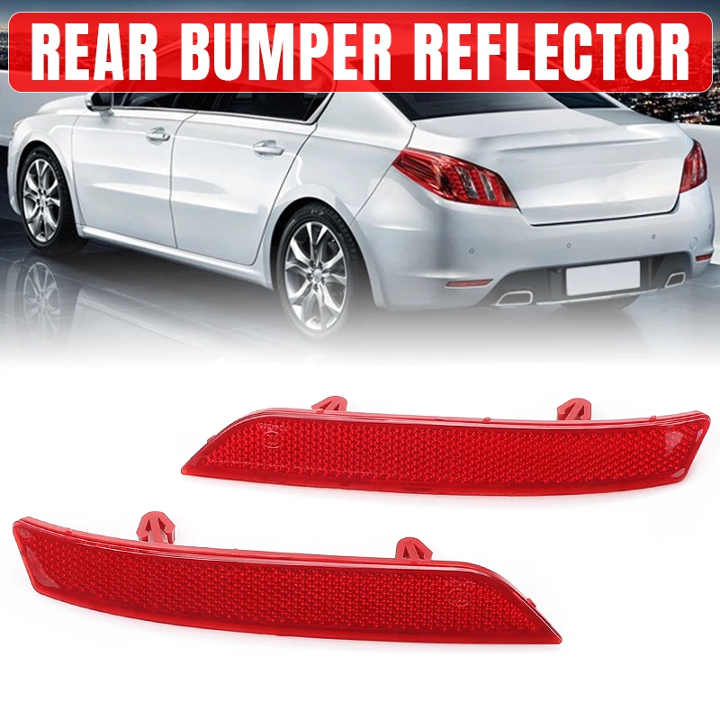 السيارات اليسار اليمين المصد الخلفي عاكس غطاء خفيف الكسوة لبيجو 508 2011 2012 2013 2014 مصباح تحذير أضواء الضباب لا لمبة