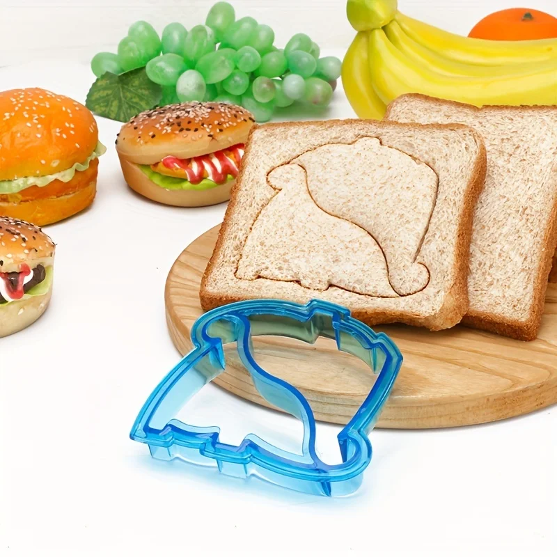 1PC Dinosaur Shape Modeling Bread Slicing Tools Sandwich Shell Cutter Bread Cutter Bread Mould Cute Aesthetic Thing Classroom