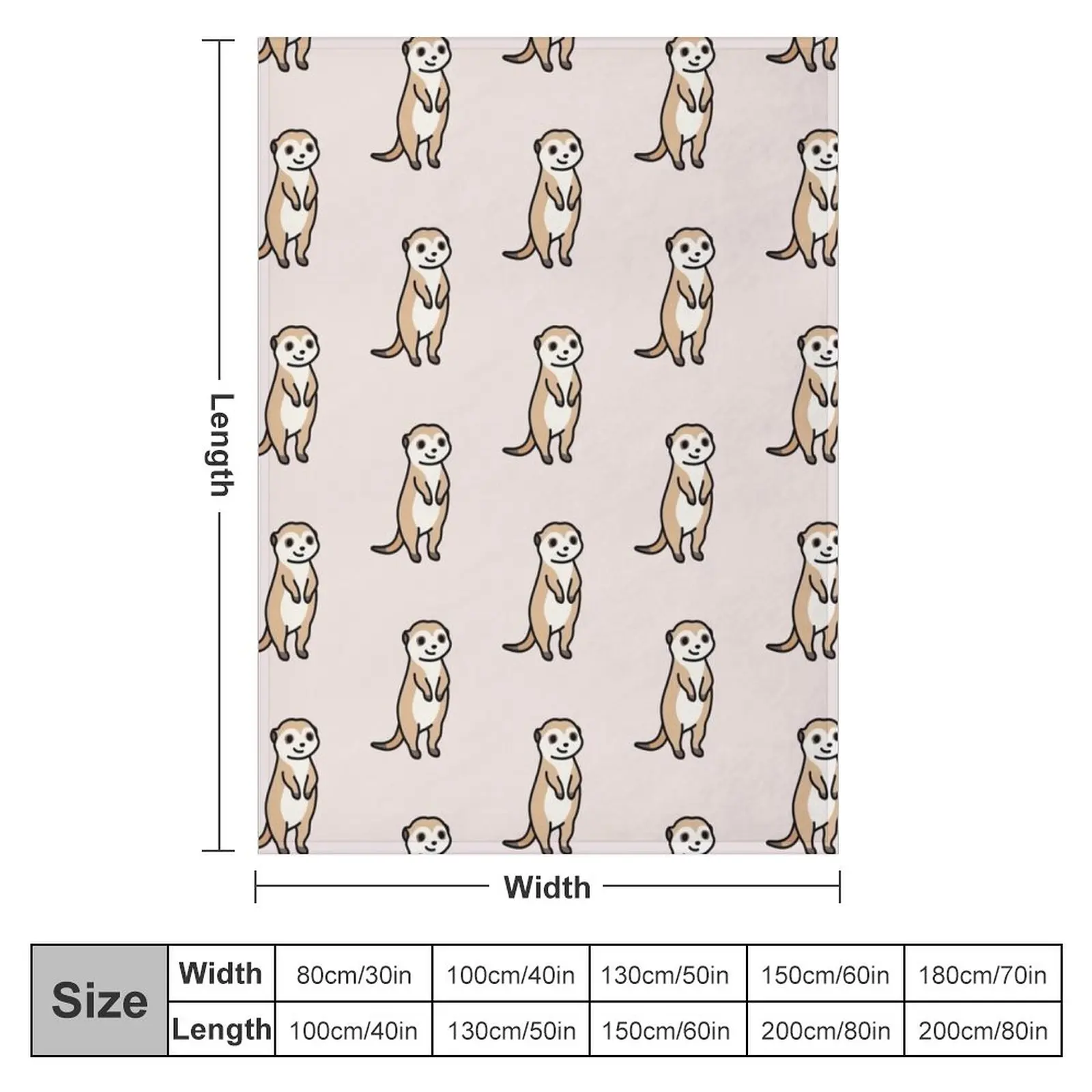 Meerkat Throw Blanket wednesday Cute Blanket Plaid Decorative Blankets