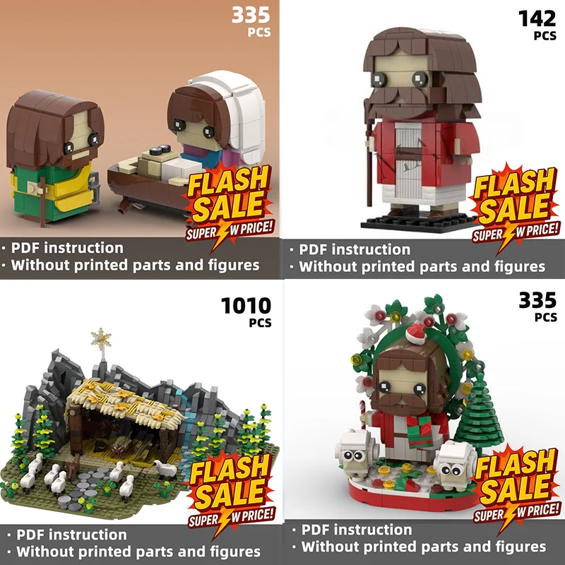 

Jesus and Christmas Together Bless You – Exquisite Jesus Theme Building Blocks