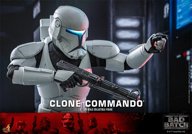 En Stock Hottoys TMS131 Star Wars Star Wars: The Bad Batch Clone Commando Anime figura de acción juguete para regalo modelo colección