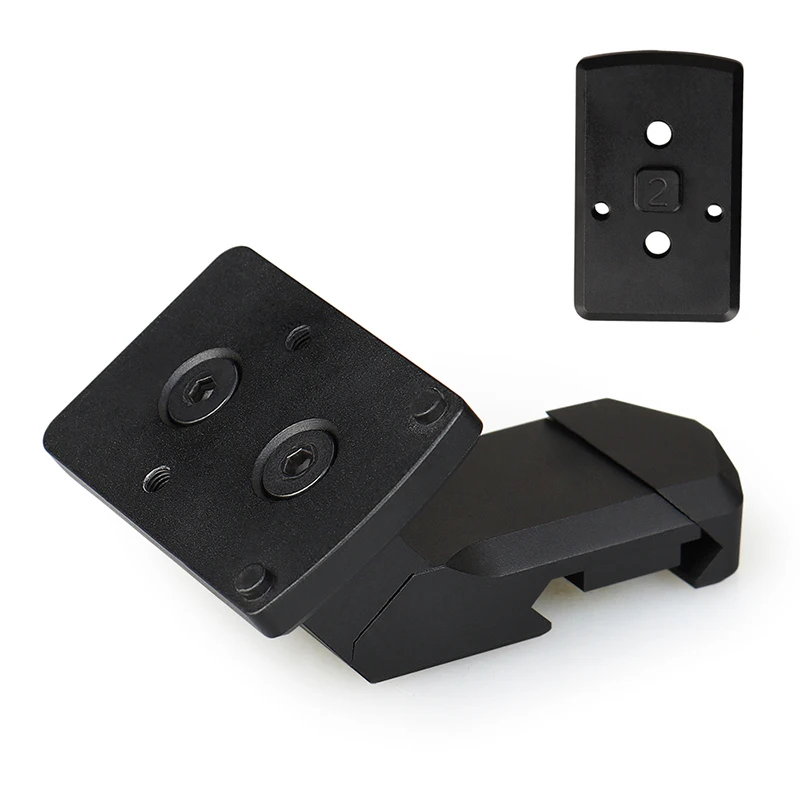 Offset Optic Mount For T2 / RMR By 35 Degrees and 45 Degrees Can Install Multiple Types Of Dot Sights HS24-0239