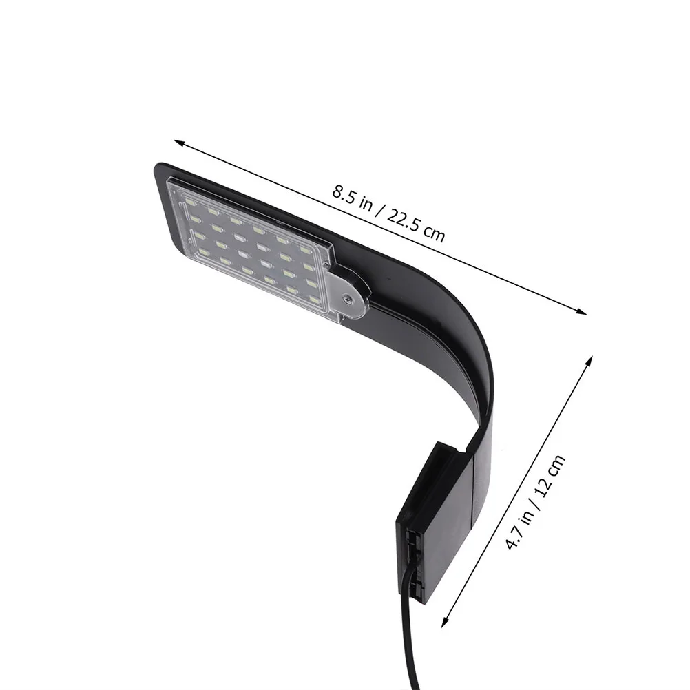 

Ultra-Thin Led Fish Tank Light Aquarium Lamp High Efficiency Low Power Consumption For Home Office Shop Use Black