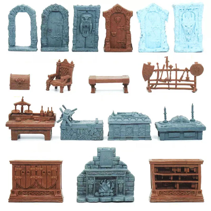 Modelo Heroquest Mythic Tier Extra Abominations momia esqueleto Caballero Warlock Mentor Bard Halfling Warlock Druid juego de mesa Mini