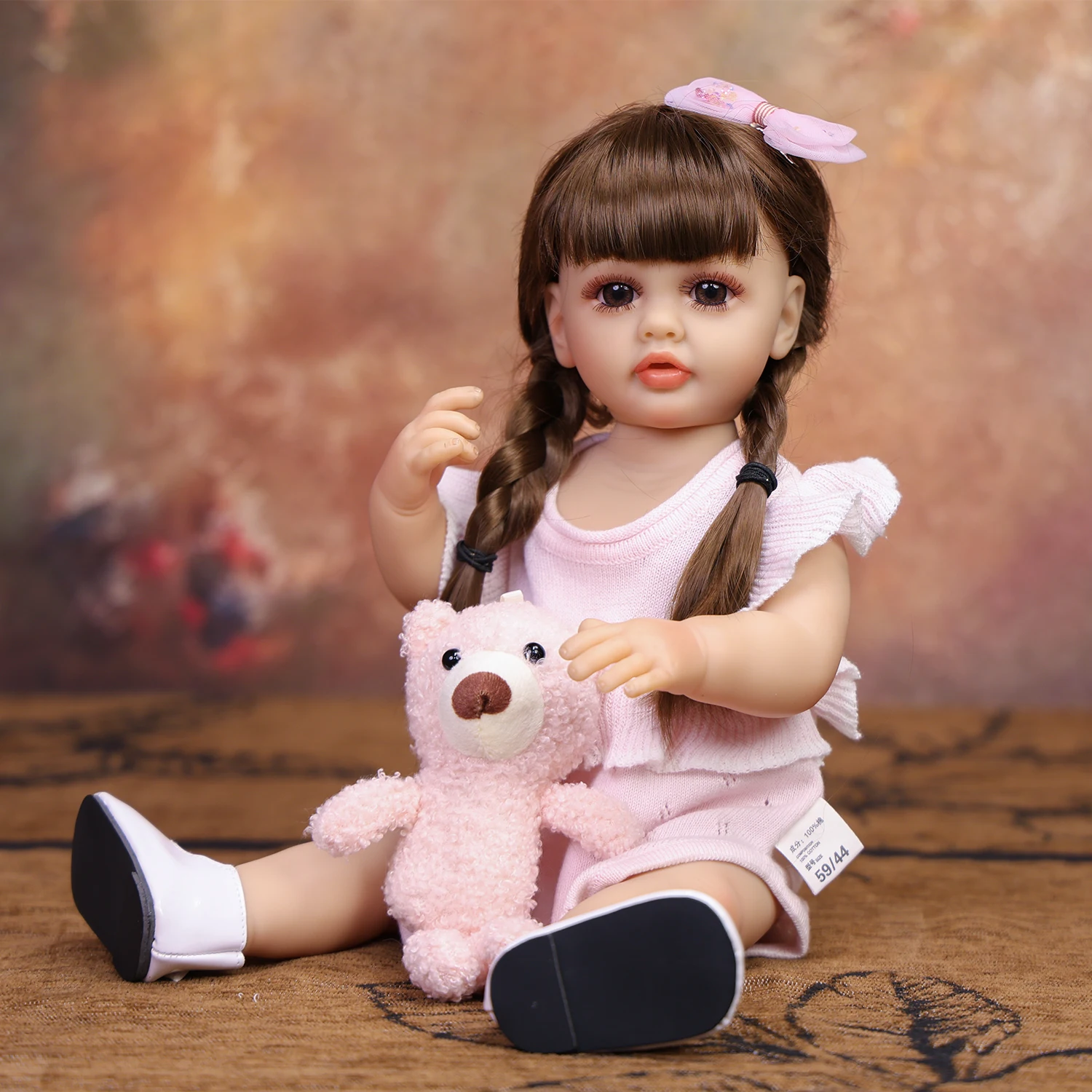 

KEIUMI Realistic Full Silicone Vinyl 43CM Reborn Baby Doll 3D Skin Newborn Girls Dolls Collectible Gift
