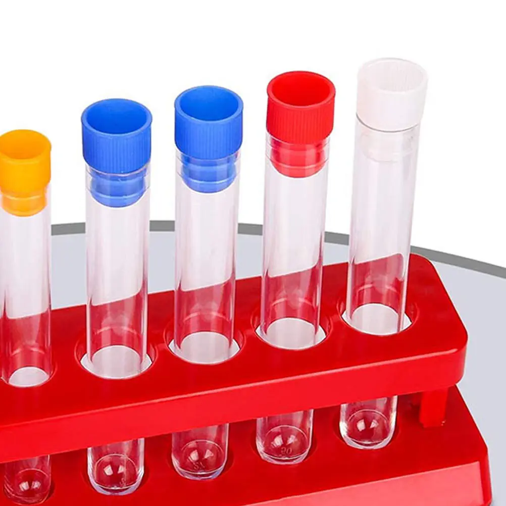 

2Sets Test Tube Rack Kit High Quality Plastic Laboratory Tube Holder Space Lab Plastic Storage Rack