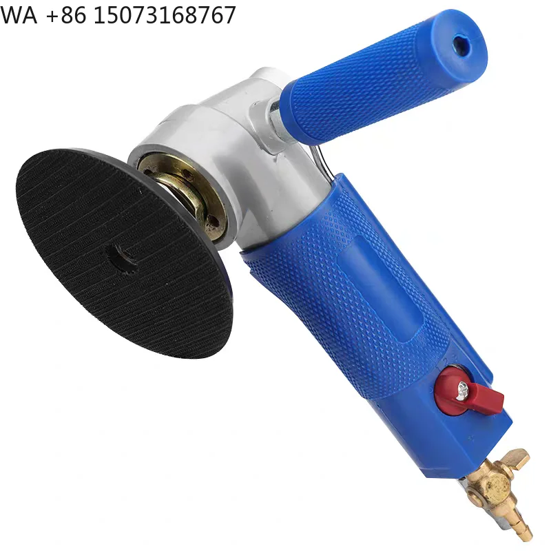 

Brushless Pneumatic Cordless Angle Grinder Air Polisher 8500RPM Side Exhaust Trigger Wet Flexible Polishing Pad Plastic Grinding