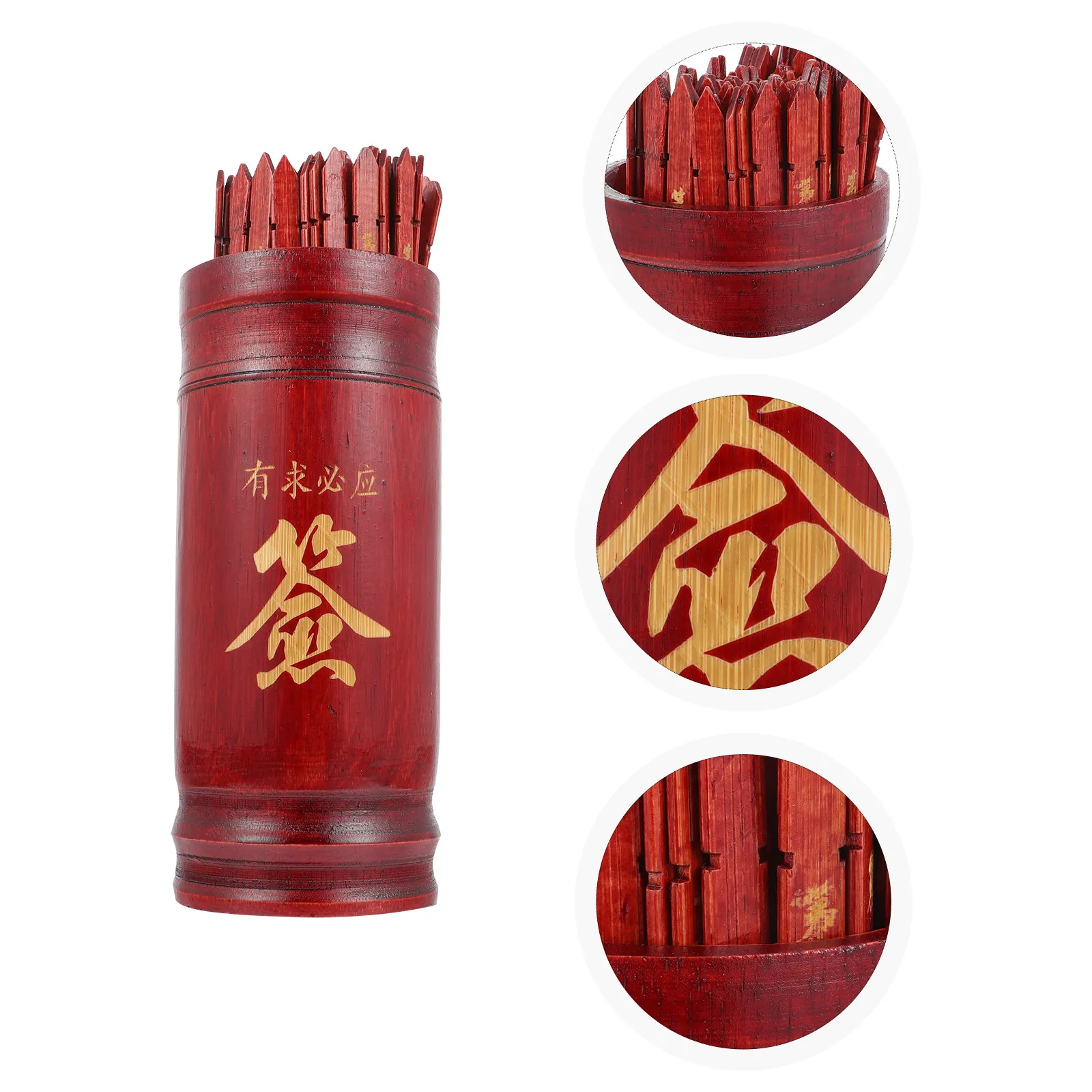 

1Set Guanyin Set Lightweight Portable Chinese-Style Buddhist Divination Game Prop for Home Office