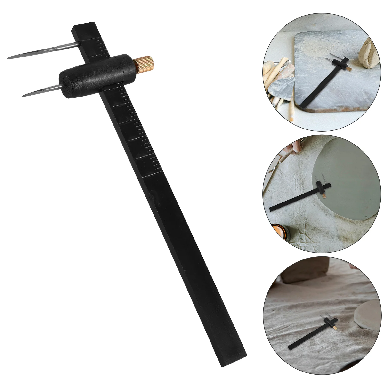 

Plastic Calipers Clay Sculpture Measuring Tool Art Caliper Ceramic Measure Shaping Modeling Supplies Lightweight Easy Carry