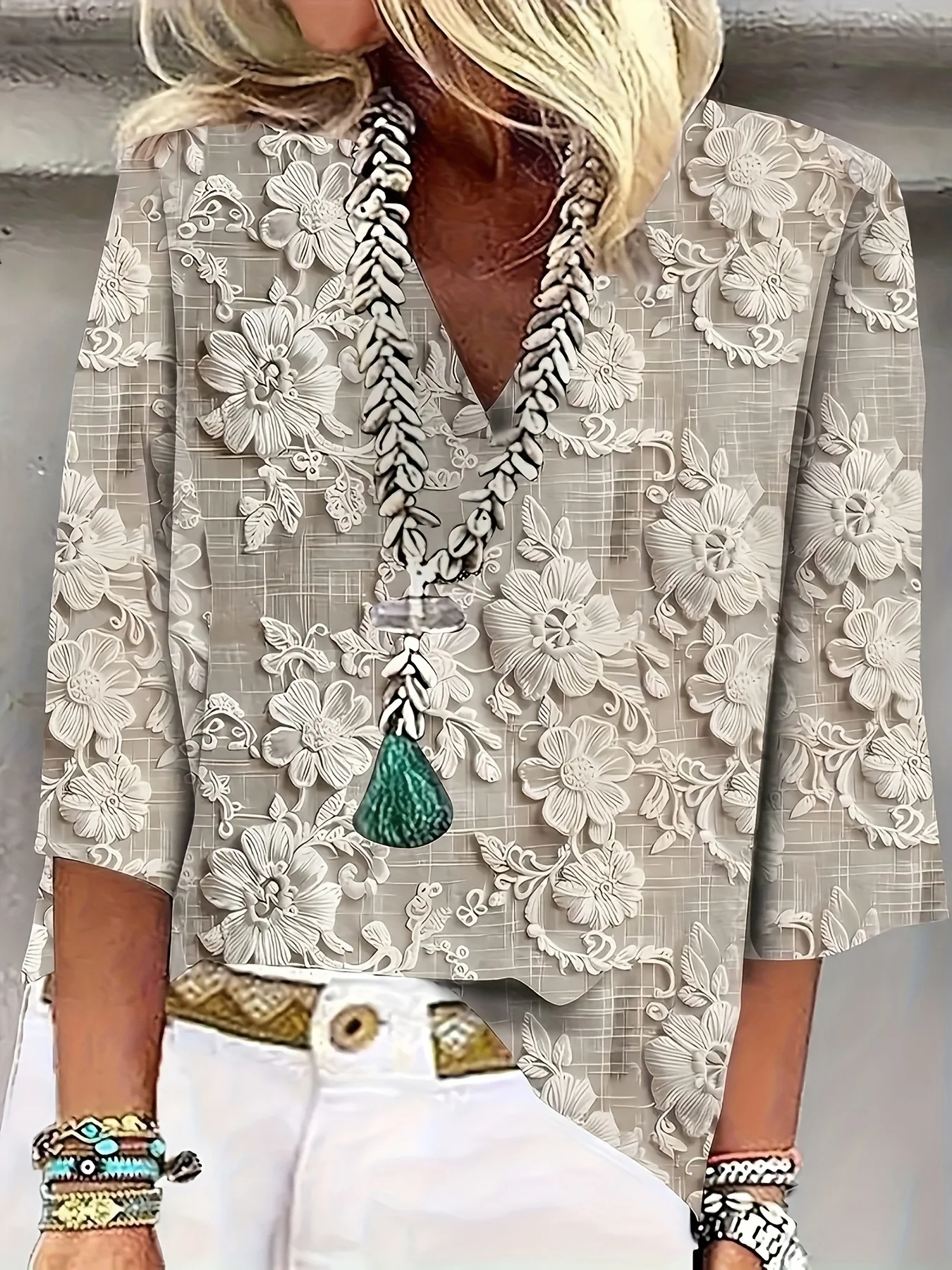 

Textured-Free Women's Spring and Autumn Shirt