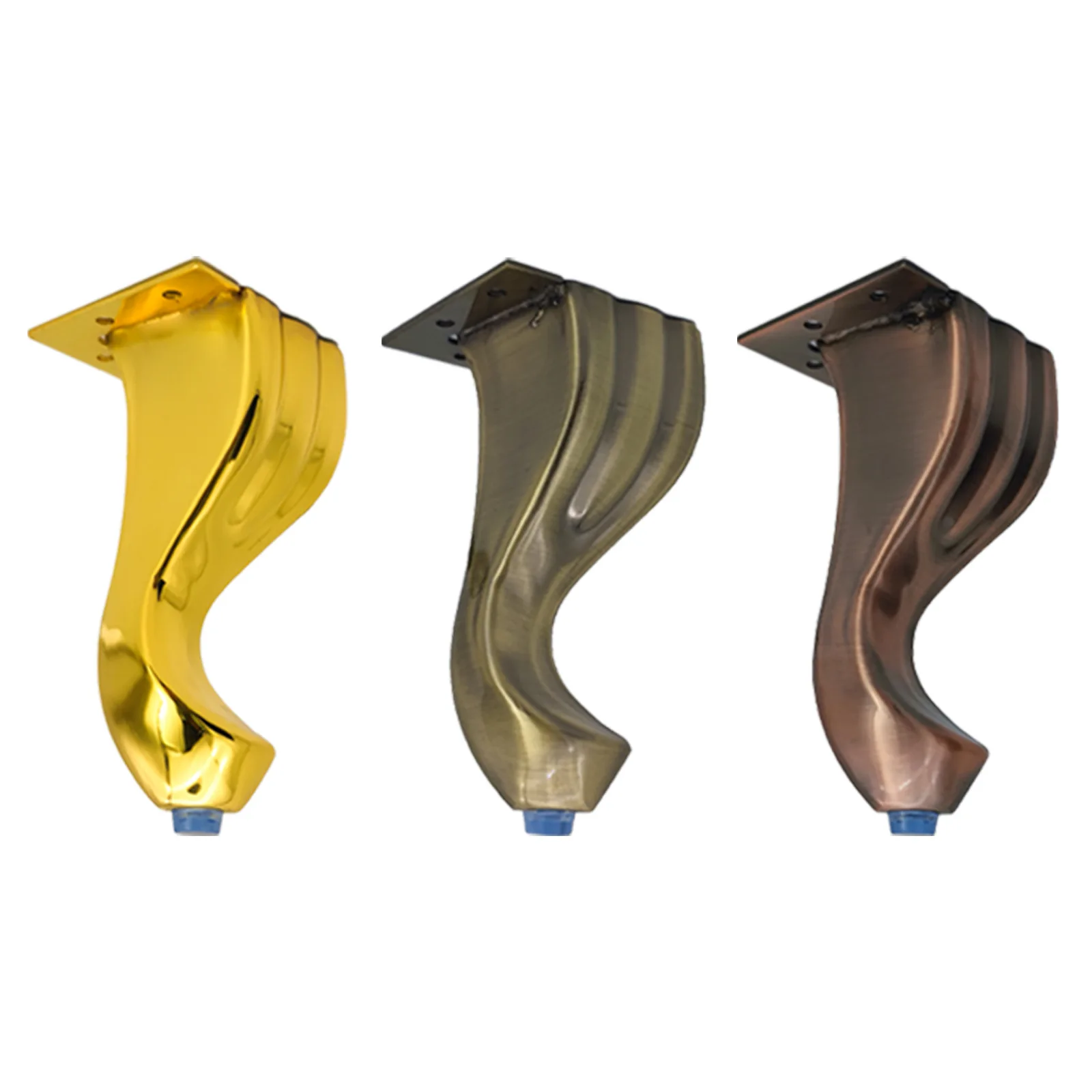 4pcs DIY European Style Hardware Fittings Metal Furniture Legs Dresser Cabinet Replacement Sofa Cabinets Bed TV Cabinet Feet