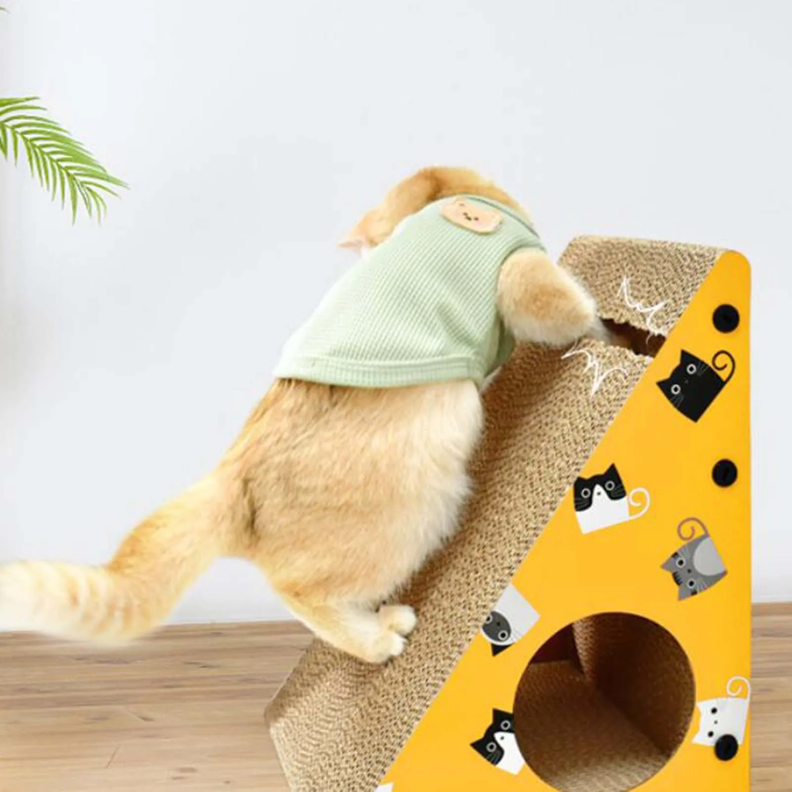 Cat Scratcher Pad Interactive Pet Grinding Claws Cardboard Corrugated Paper Mat Cat Scratching Board Pet Furniture Supplies