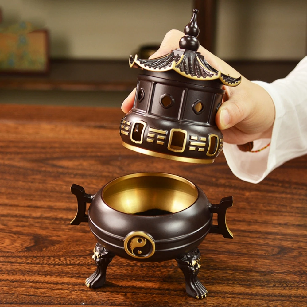 Buddha Incense Holder Burner Home Indoor Incense Burner Temple Decor Whole Brass  Room Decoration Delicate Incense Holder