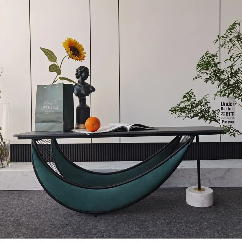 

Light luxury modern high-end dining table, living room, home decor, small apartment, coffee table, minimalism