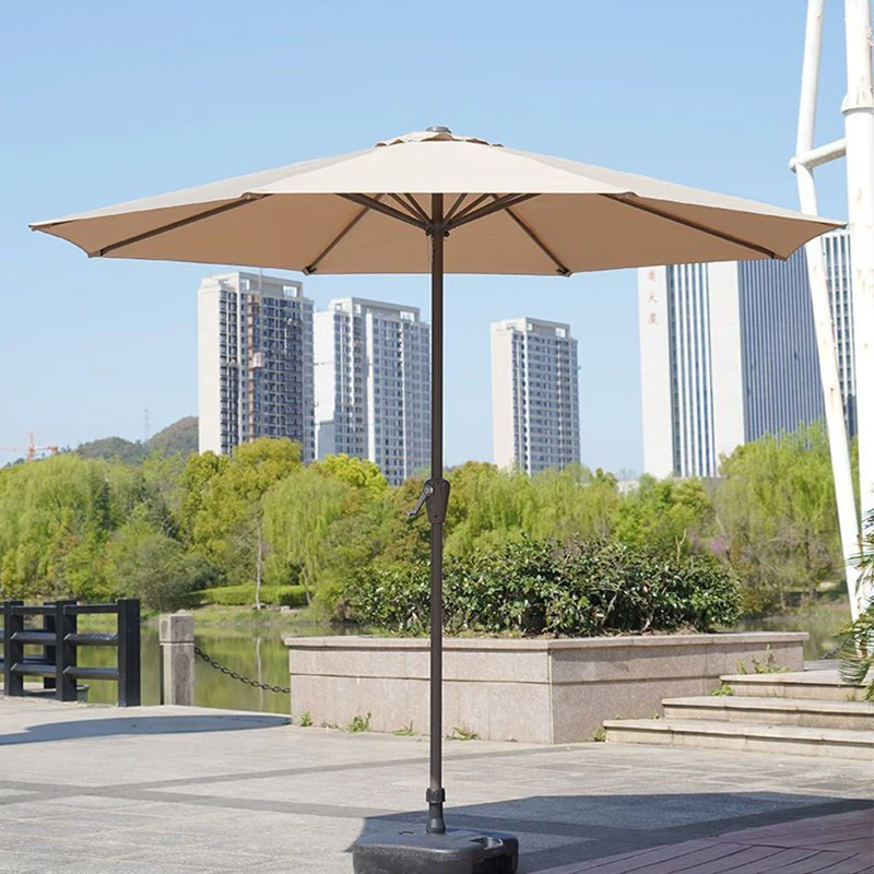 2/2.7/3m Parasol Replaceable Cloth without Stand Outdoor Garden Patio Banana Umbrella Cover Waterproof Sunshade Canopy