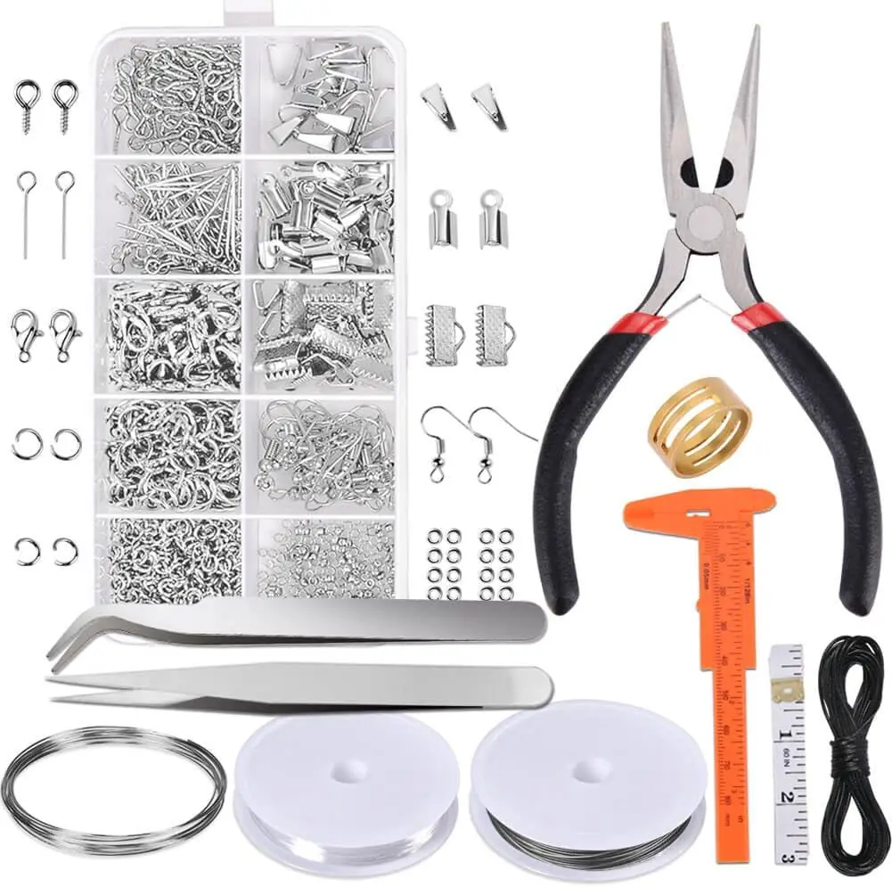 Jewelry Making Supplies Kit Jewelry Repair Tool with Accessories Pliers  Findings and Beading Wires for Adults and Beginners
