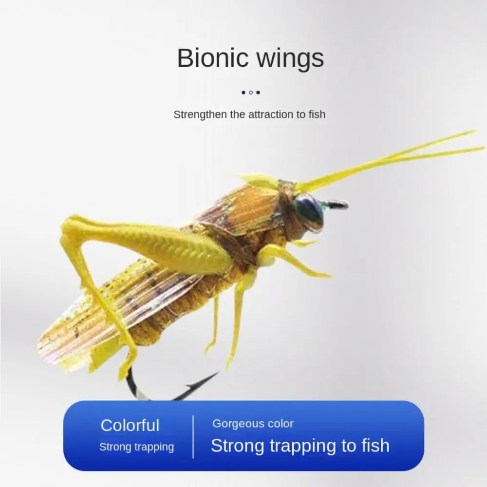 

Bass Lure Insect fishing lures squid Fishing Tackle grasshopper fishing bait road simulation 2# 6# 2/0# Hard Artificial baits