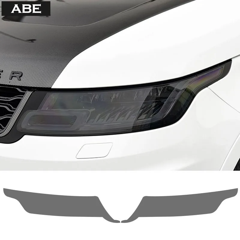 

2 Pcs Car Headlight Protective Film Front Light Transparent Smoke Black Tpu Sticker For Range Rover Sport L494 2014-2022