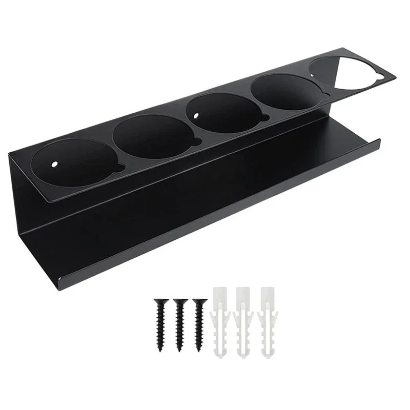 Caravan RV Spray Can Holder Wall Mount Lube Can Storage Rack 5 Can Holes Shelf Steel Aerosol Spray Can Rack Motorhome Kits