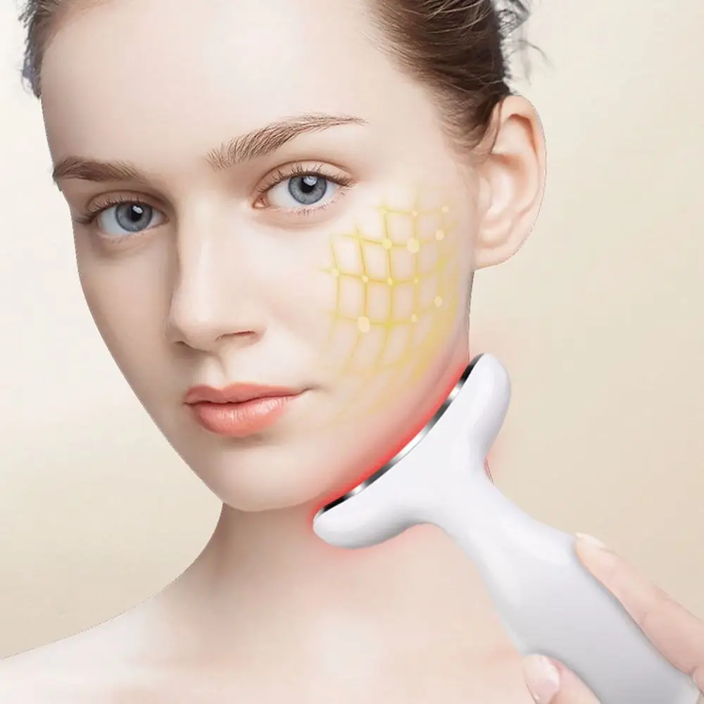 LED Photon Therapy Neck Beauty Instrument Skin Tightening Lifting Reduce Double Chin Electric Facial Massager Skin Care Tool