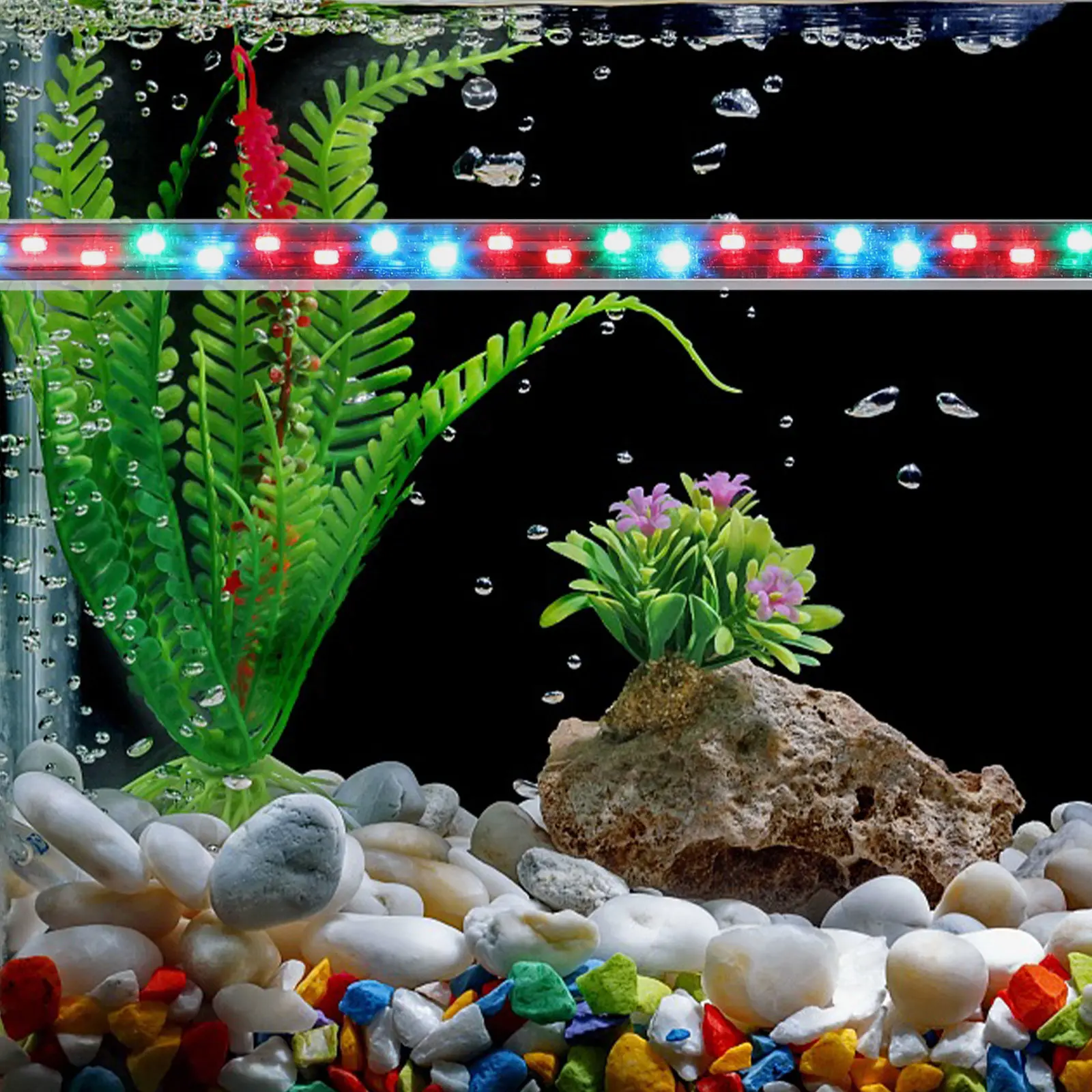 

Premium Waterproof Aquarium LED Light for Fish Tank Landscaping Brightening Vivid Color Enhancement Lighting Device Creative