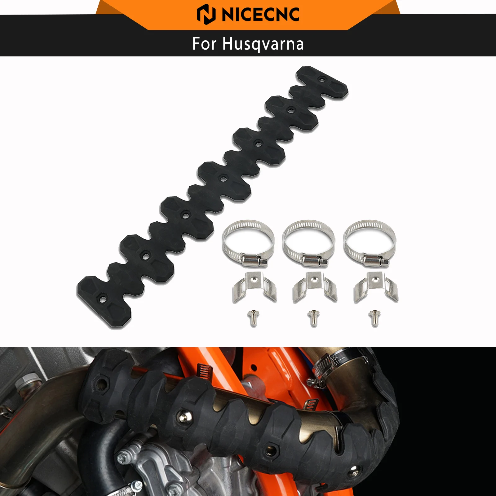 NICECNC Exhaust Muffler Pipe Heat Shield For Husqvarna FE250 FE350 FE450 FE501 FC250 FC 350 450 For KTM EXCF 350 SXF 450 SMR 450