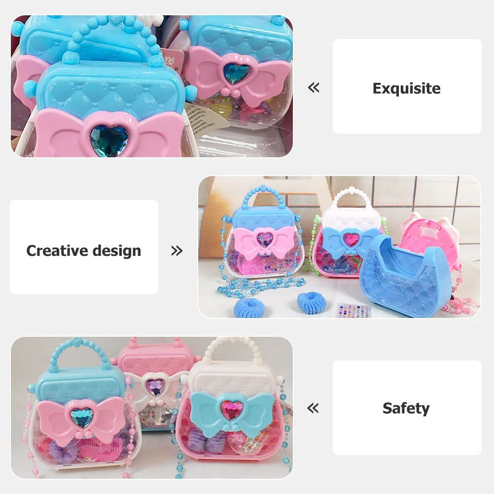 1Set Children Cosmetics Simulation Makeup Set Little Girl Pretend Play Role Playing Educational Gift Simulation Makeup Toy