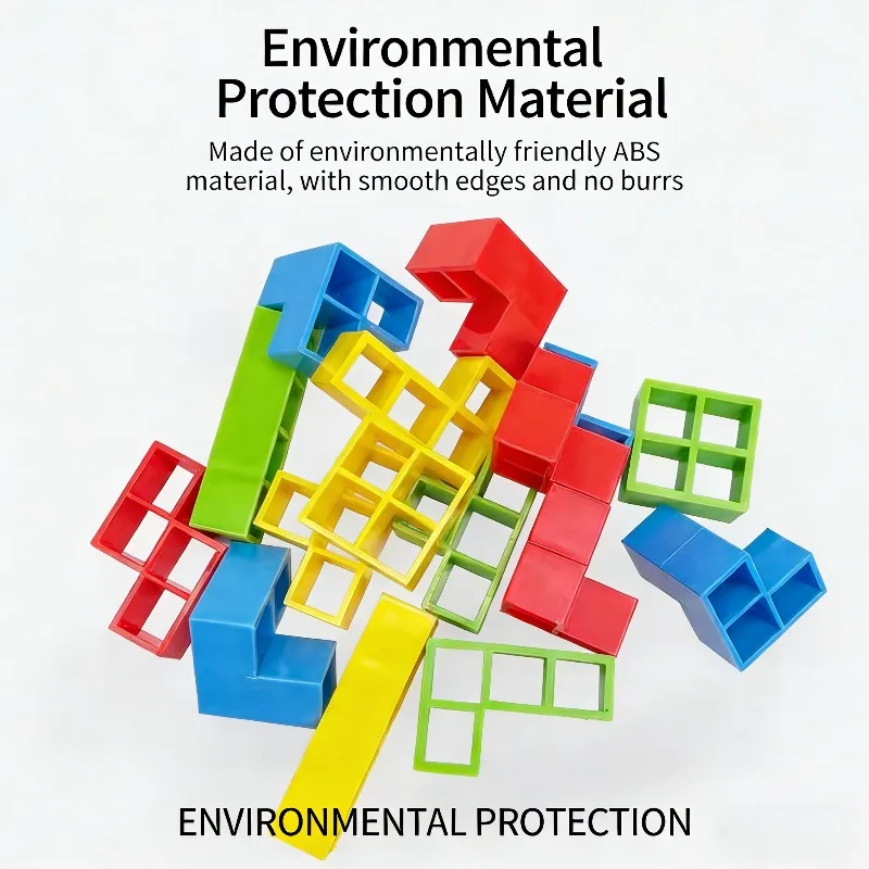 Baby Stacking Balance Toy Russian Building Blocks Toy Children's Party Table Game Parent Child Interaction Baby Early Education