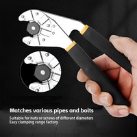 1-pack 8-inch open magic wrench, torque adjustable open spanner, can clamp hexagon, multi-purpose arc non-slip grip hand tool