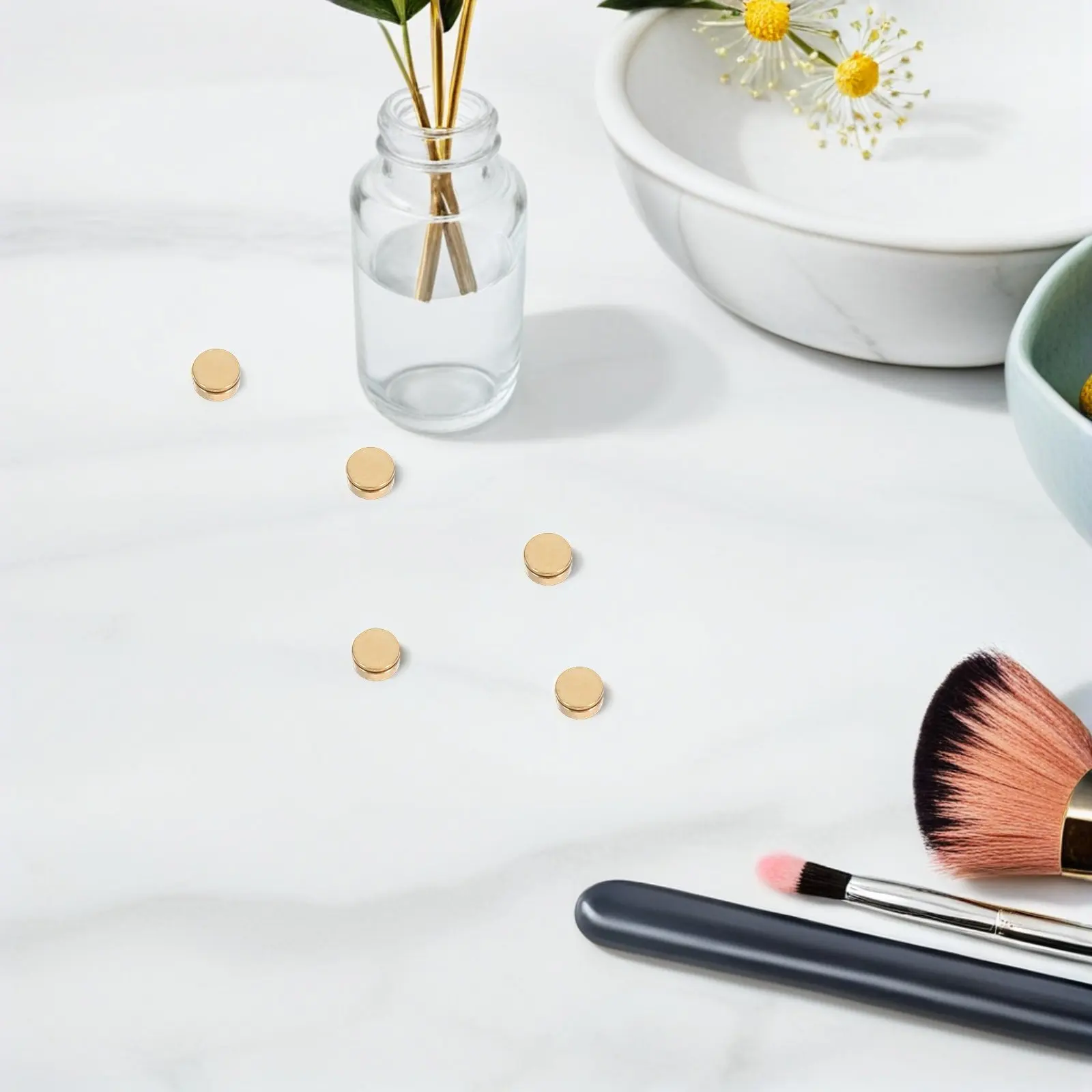 

20Pcs Universal Nail Art Rotating Shaft High-Strength Metal Spinner Bearing for Quiet Vibration-Free Salon DIY Nail Charm