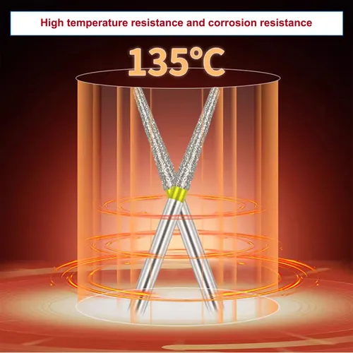 Imagen 2 del producto Fresas de diamante Dental Extra finas, taladros de odontología FG, turbinas de alta velocidad, herramientas de pulido de laboratorio Dental Dia.1.6mm, 10 unidades por paquete