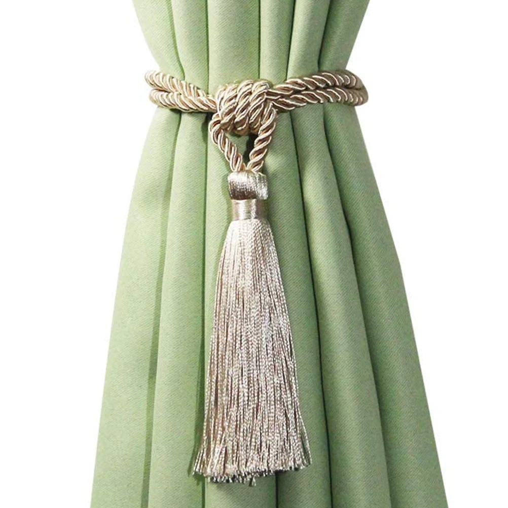 

2pcs Tieback Holder Stylish Polyester Rope For Living Room Bedroom Vintage Curtain Ties Drapery Home Decoration Retro Curtain