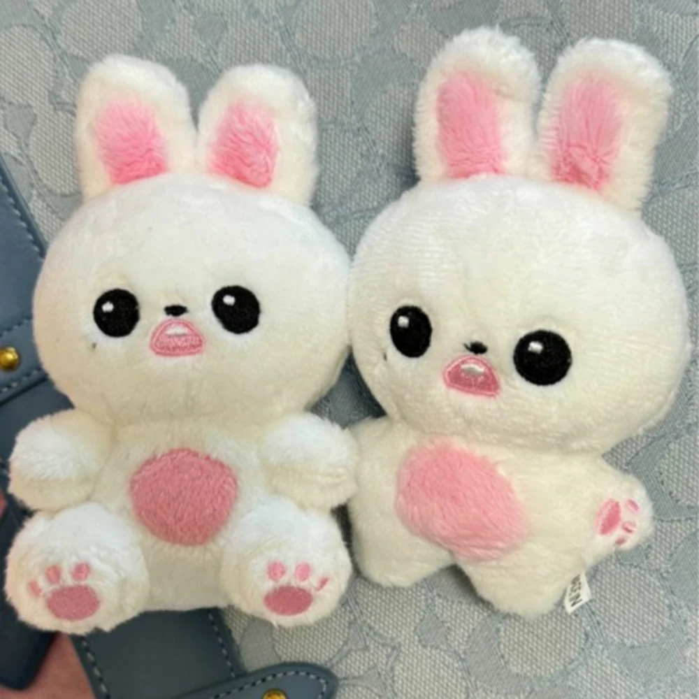 KPOP Wonyoung Cartoon Rabbit Animal Plush Doll Keychains Kawaii Stuffed Toy Bag Keyring Pendant Accessories Boys Girls Gifts