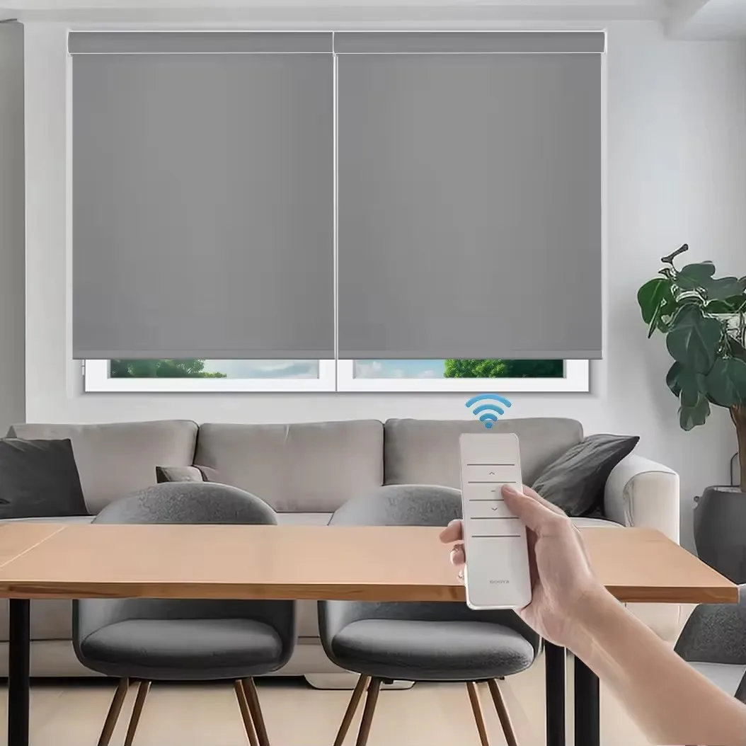 High Quality Popular Heat Insulation And Easy To Clean Electric Blackout Roller Blinds For Window