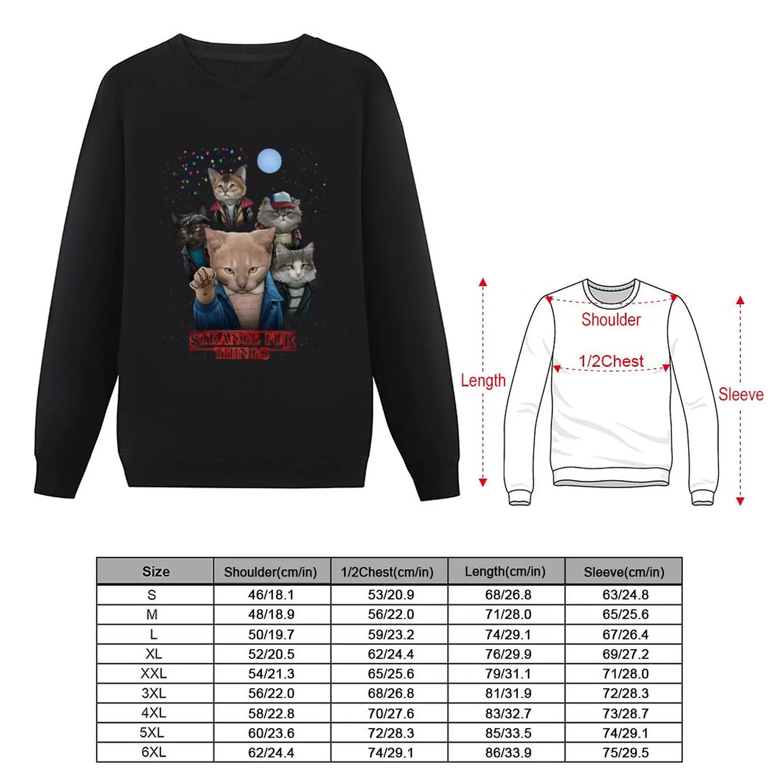 Strange Fur Things Sweatshirt male clothes sweatshirt