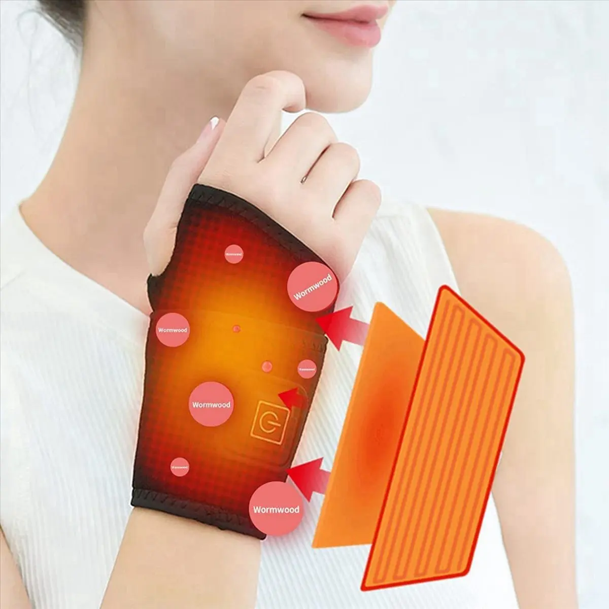 

【BIG-SALE】3X Wrist Heated Brace Wrist Warmer Electric Heated Wrap Wrist Heating Pads for Carpal Tunnel Syndrome Arthritis