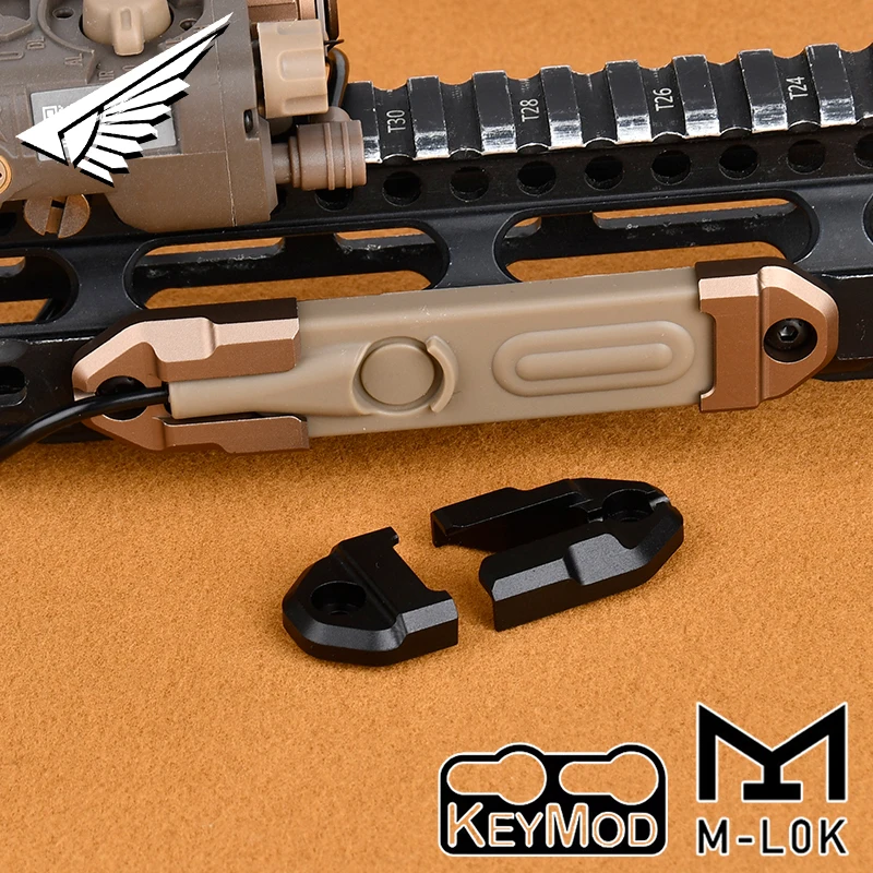 

PEQ15 NAGL Лазерный хвостовой дистанционный переключатель с фиксированной лентой нажимной накладкой LA23, вилка 2,5 подходит для монтажной пластины системы Mlok Keymod